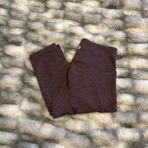 Lululemon Invigorate High-rise Leggings 25” in Heather Black Currant